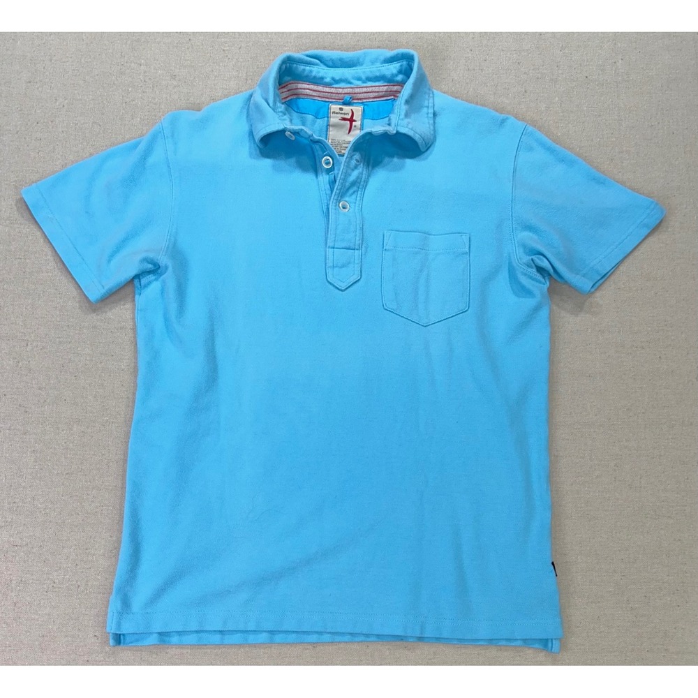 Relwen Men's Small HUCKBERRY Cotton Pique Short Sleeve Pocket Polo Shirt